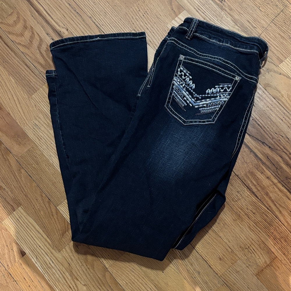 Elegant Indigo Boot Cut Jeans for Women